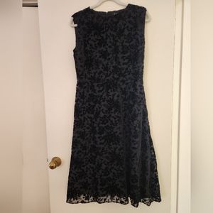 Ralph Lauren Women's Velvet Burnout Cocktail Dress